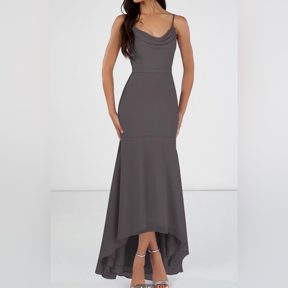 Azazie Summer Asymmetrical Chiffon Dress. Never worn with tags still on.